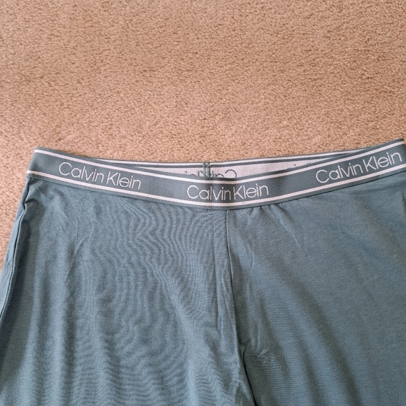 ❤️ Calvin Klein Pajama Bottoms Soft Green Women's Size XS Loungewear Pants - Picture 3 of 6